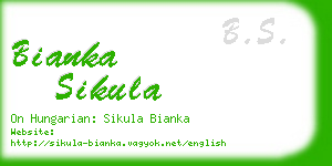 bianka sikula business card